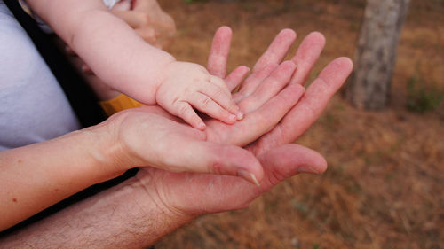 Close-up of hands