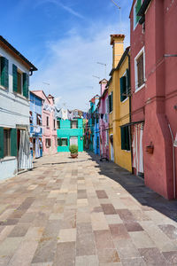 Street amidst buildings in city