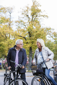 Couple cycling