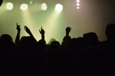 Crowd at music concert