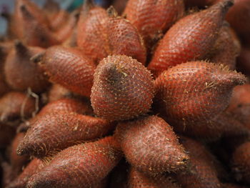 Full frame shot of fruits for sale in market