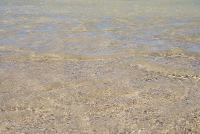 High angle view of beach