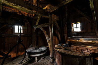 Interior of abandoned house