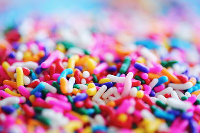 Close-up of colorful candies