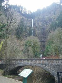 View of bridge over river