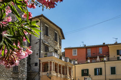 Low angle view of buildings against sky