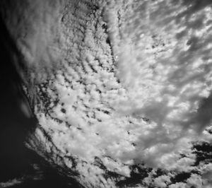 Low angle view of cloudy sky