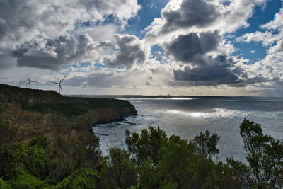 Scenic view of sea against sky