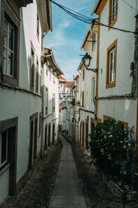 Street amidst houses