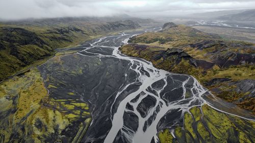 Aerial view of landscape