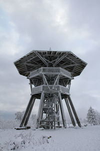Winter impressions around the egge tower at velmerstot near silver river valley