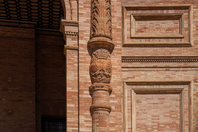 Low angle view of historic building