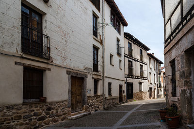 Scenic view of the old medieval town of covarrubias in burgos, castile and leon