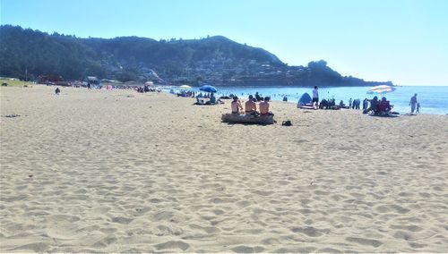 Group of people on beach