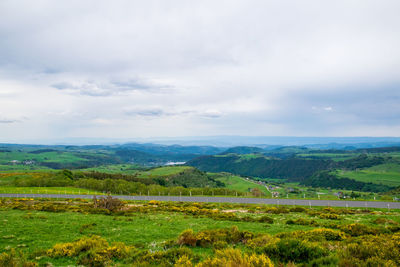 Scenic view of landscape against sky