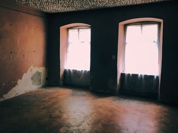 Interior of abandoned house