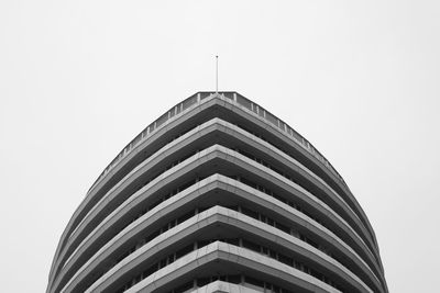 Low angle view of building against clear sky