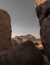 Rock formations against sky