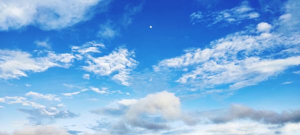 Low angle view of clouds in sky