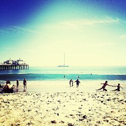 People on beach