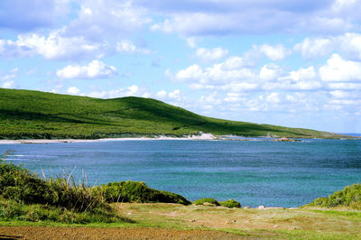Scenic view of sea against sky