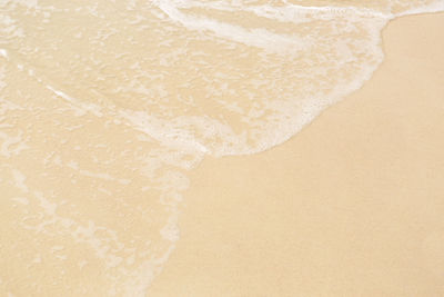 Close-up of sand at beach