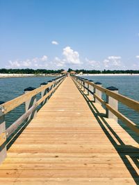 Pier on sea