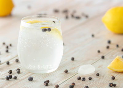 Close-up of drink on table