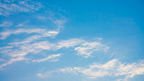 Low angle view of clouds in sky