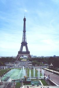 Eiffel tower with eiffel tower in background