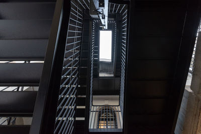 Low angle view of staircase in building