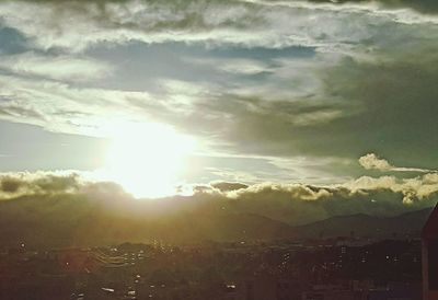 Scenic view of sky during sunset