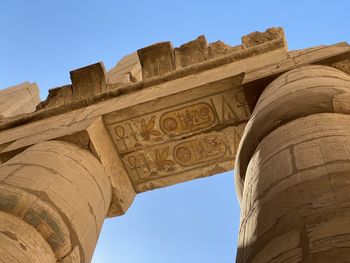 Low angle view of historical building against sky