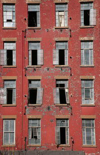 Full frame shot of red building