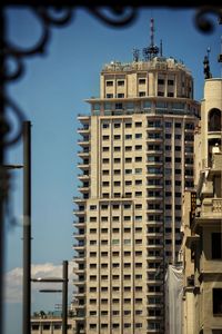 Low angle view of buildings against sky