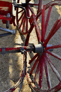 Close-up view of basketball hoop