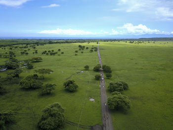 Scenic view of landscape against sky