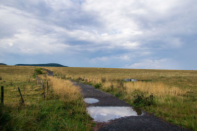 Scenic view of landscape against sky