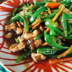 Close-up of salad in plate