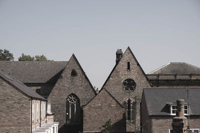 Exterior of building against clear sky
