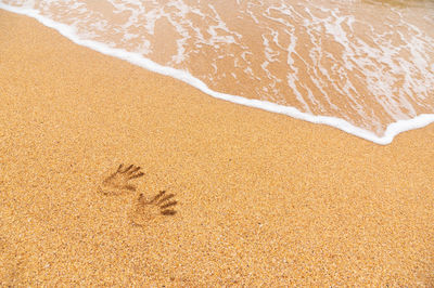 Full frame shot of sand at beach