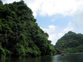 Scenic view of river against sky