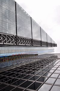 Low angle view of building against clear sky