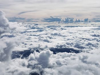 Aerial view of cloudscape