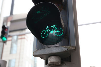 Low angle view of road signs