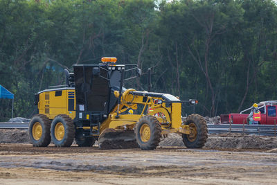 Construction vehicles at site