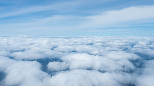 Aerial view of clouds in sky