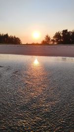 Scenic view of sunset against sky