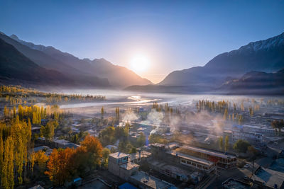 Light over the village ii ghizer - pakistan