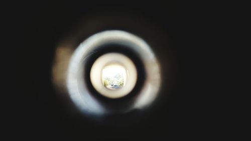 View of illuminated tunnel